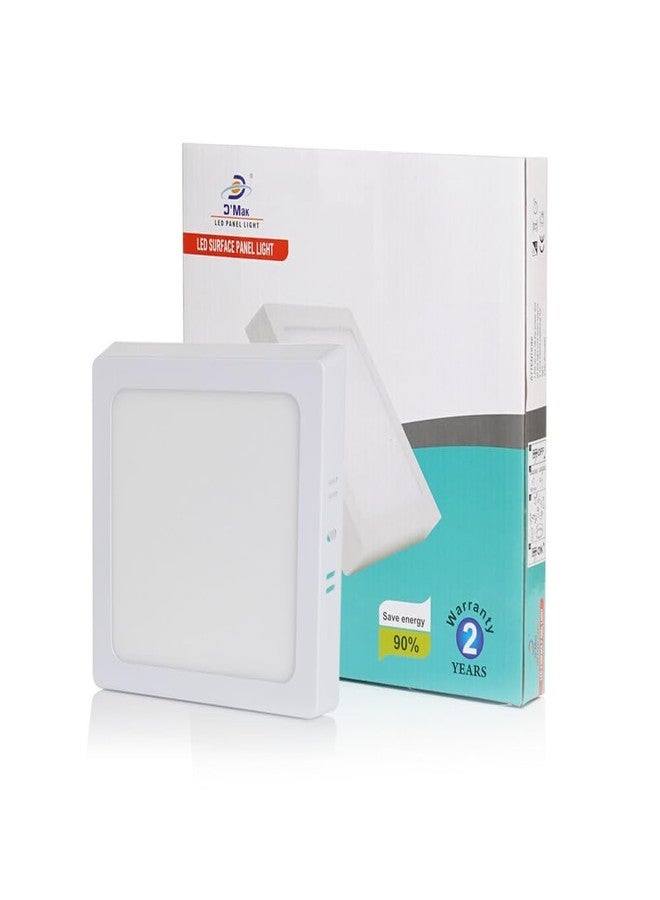 D'Mak Surface Led Light for Ceiling, 22-Watt Panel Light with Ip50 White Light for Indoor Use at Home and Office, and More, Fancy Square Lights (22W Square Pack of 2), b22 - Image 2